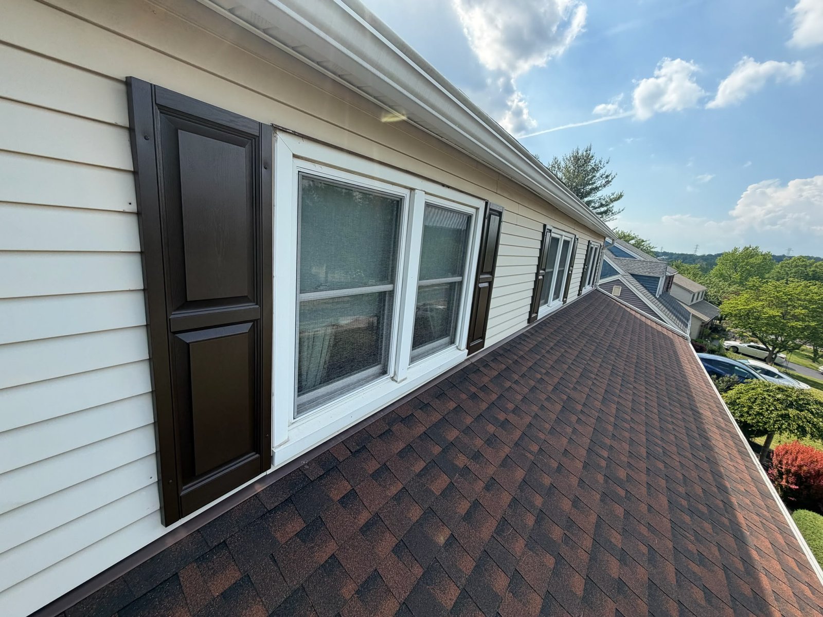 Same shutters reborn in a rich espresso finish